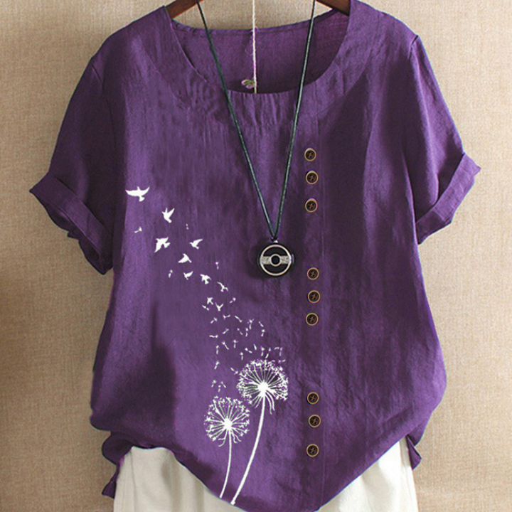 Maya - Retro casual pullover tee