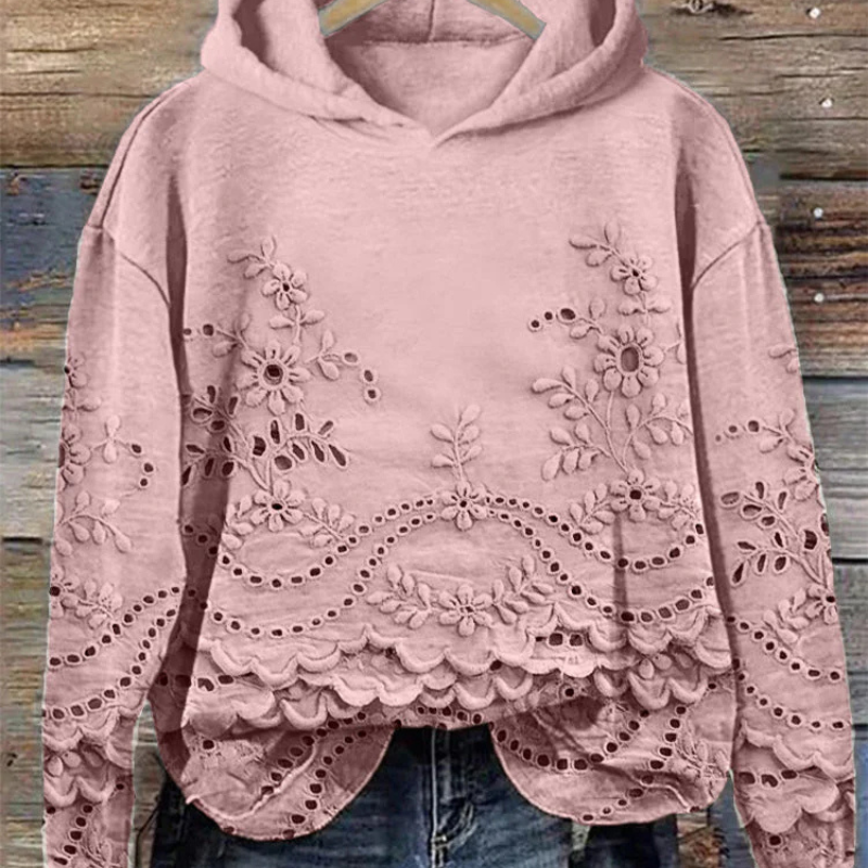 Adelyne - Hoodie with vintage print
