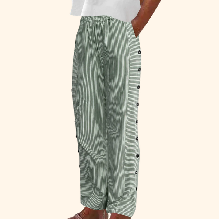 Sue - Striped casual pants