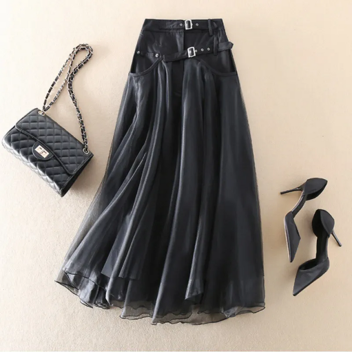 Julie - Spring Patchwork Tulle Skirt