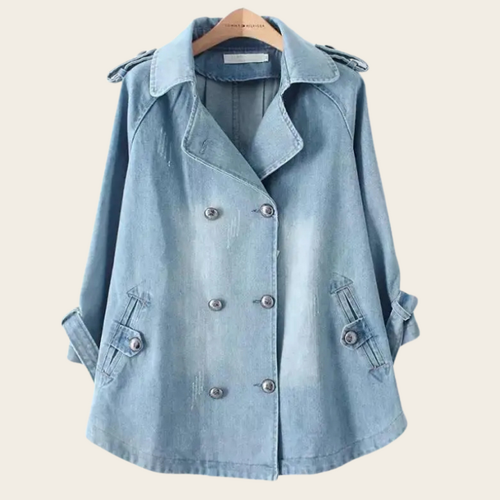 Evelyn - Denim cape jacket