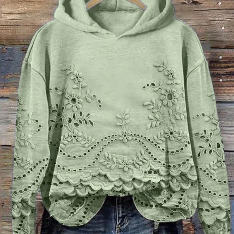 Adelyne - Hoodie with vintage print