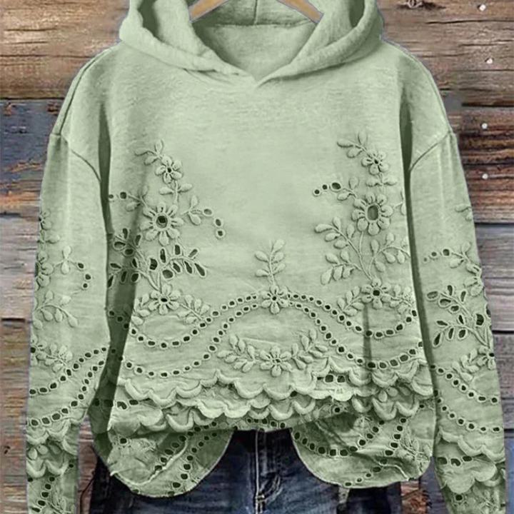 Adelyne - Hoodie with vintage print