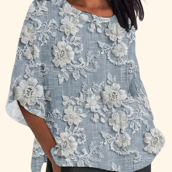 Ava - Vintage print top