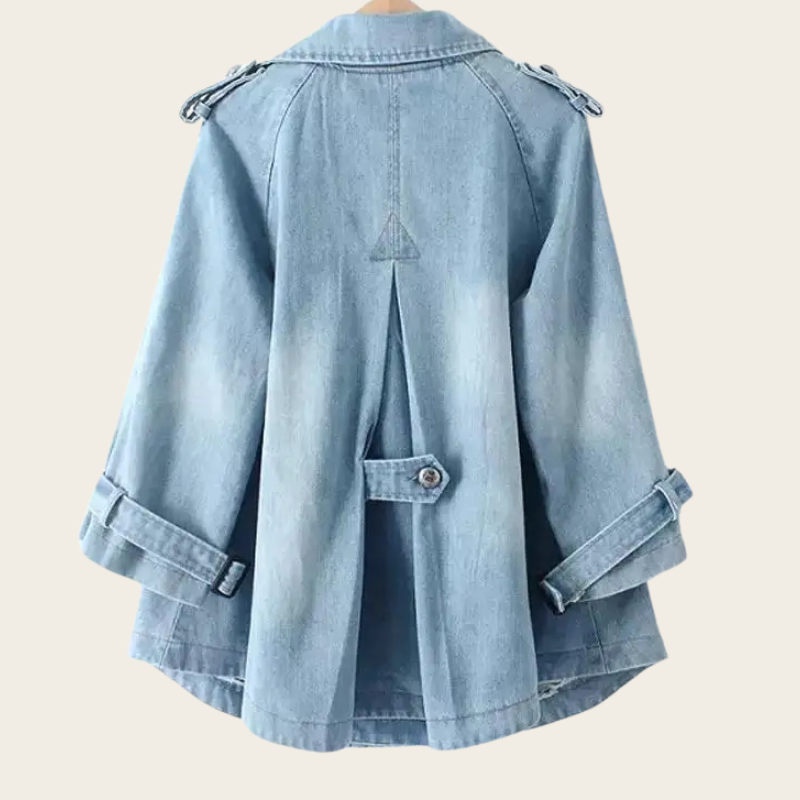 Evelyn - Denim cape jacket