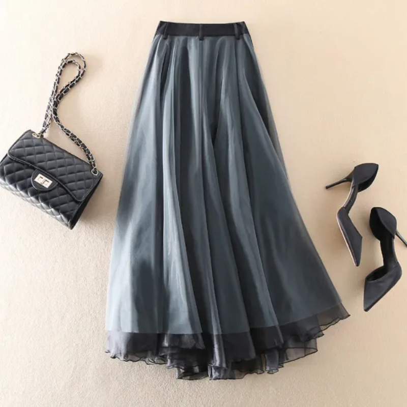 Julie - Spring Patchwork Tulle Skirt