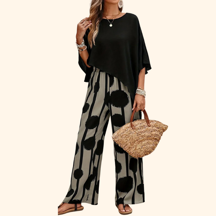 Maria -  Comfortable Elastic Waist Two-Piece Set