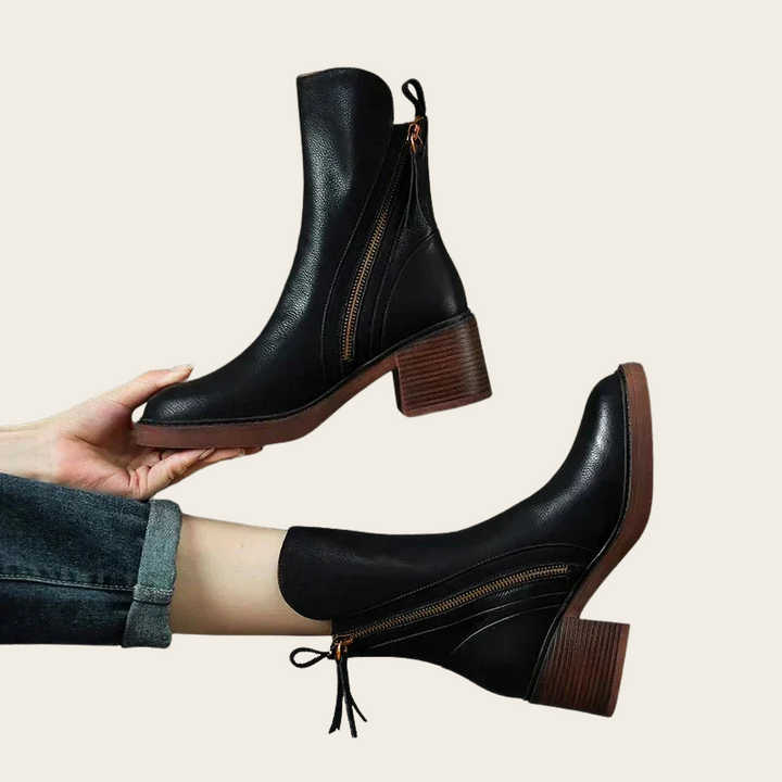Amelia - Leather ankle boots