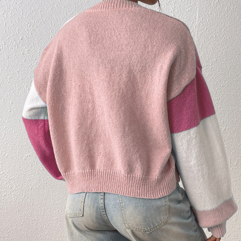 Bianca - Colour-Block Cardigan