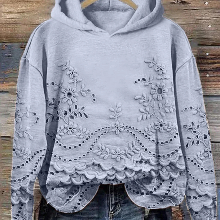 Adelyne - Hoodie with vintage print