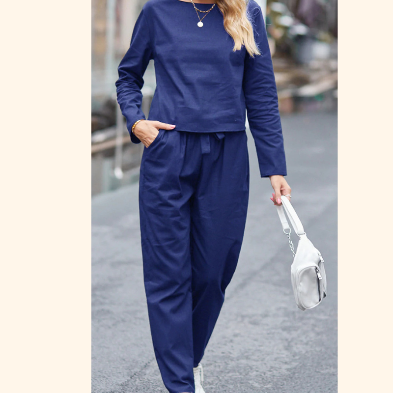 Jane - 100% Cotton Linen 2 Piece Set