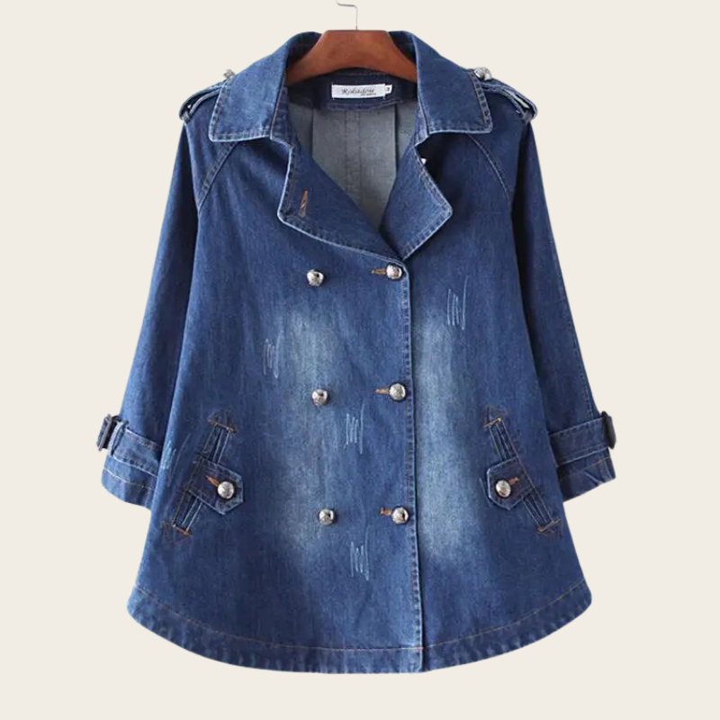 Evelyn - Denim cape jacket