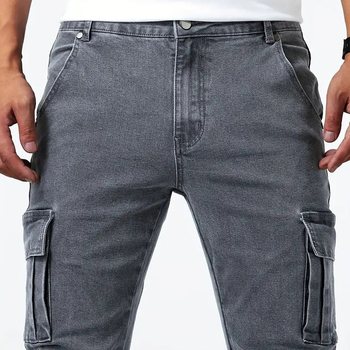 Jack - Slim-Fit Stretch Cargo Jeans