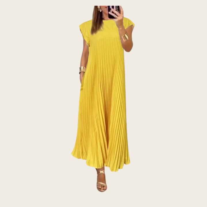 Ella - Pleated Maxi Dress