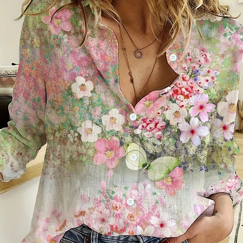 Florence - FLORAL BOHO BLOUSE