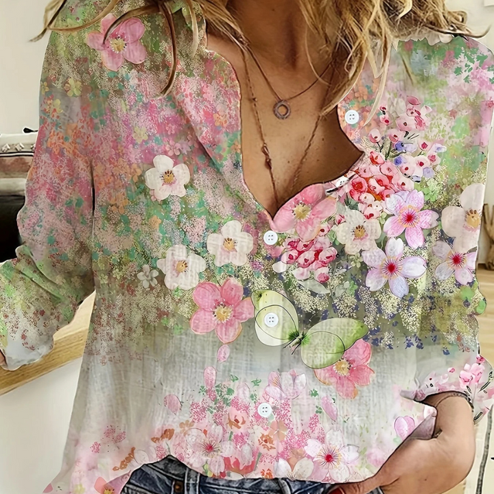 Florence - FLORAL BOHO BLOUSE
