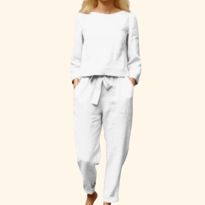 Jane - 100% Cotton Linen 2 Piece Set