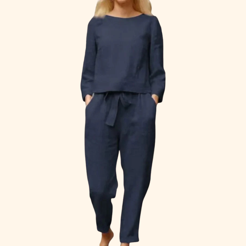 Jane - 100% Cotton Linen 2 Piece Set