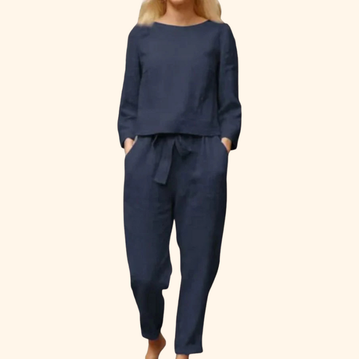 Jane - 100% Cotton Linen 2 Piece Set