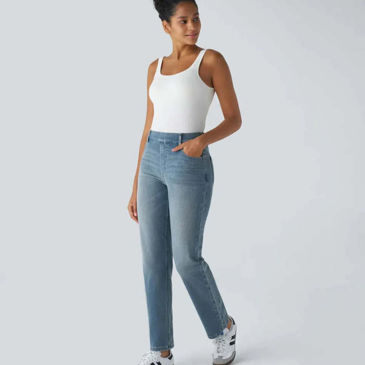 Kristina - Elastic and Comfortable High-Waisted Pants