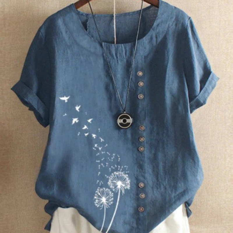 Maya - Retro casual pullover tee