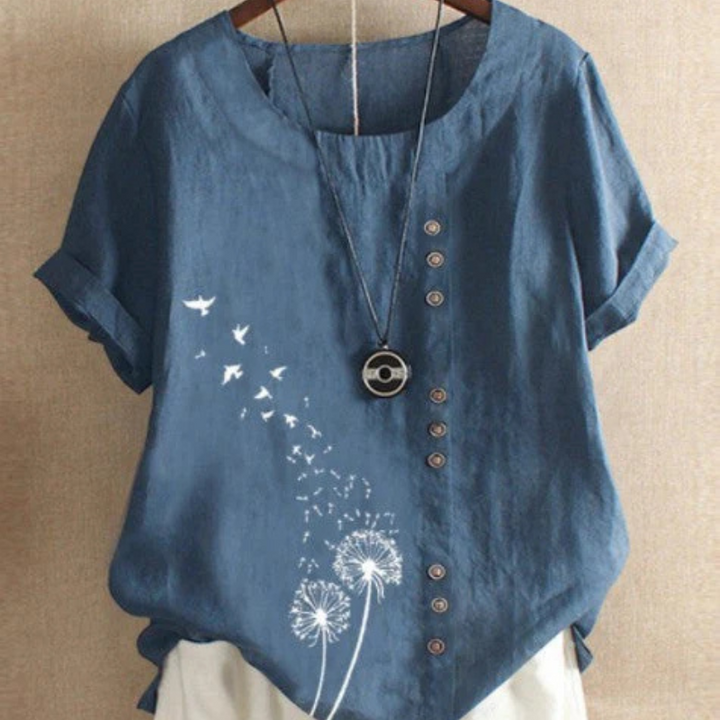 Maya - Retro casual pullover tee