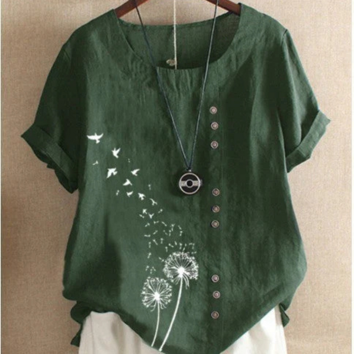 Maya - Retro casual pullover tee