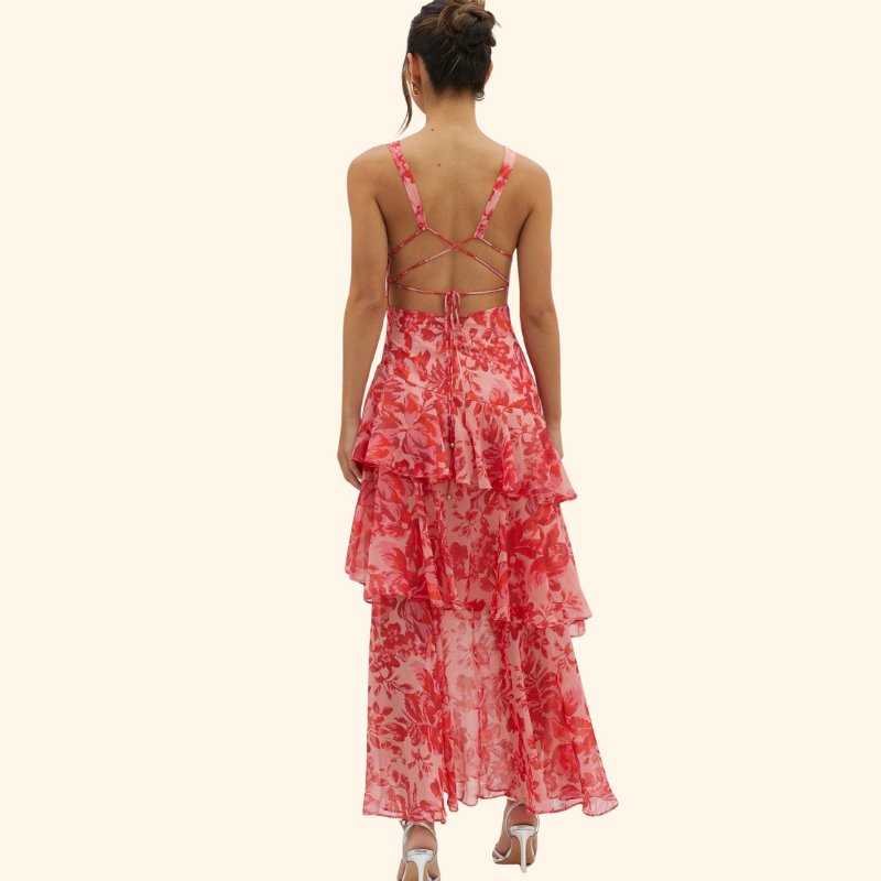 Lila - Bloom Floral Shift Midi Dress