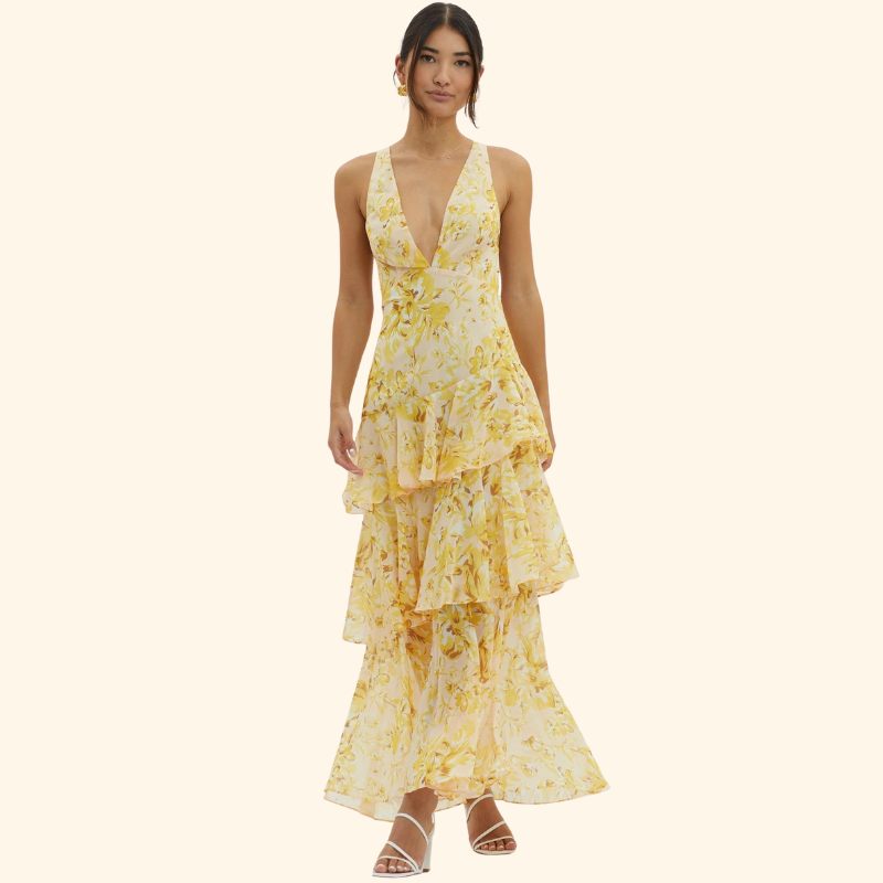 Lila - Bloom Floral Shift Midi Dress