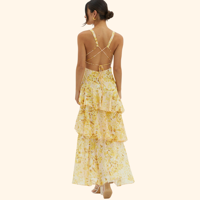 Lila - Bloom Floral Shift Midi Dress