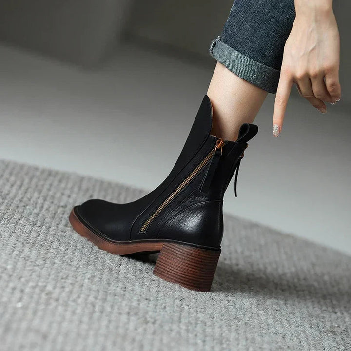 Amelia - Leather ankle boots
