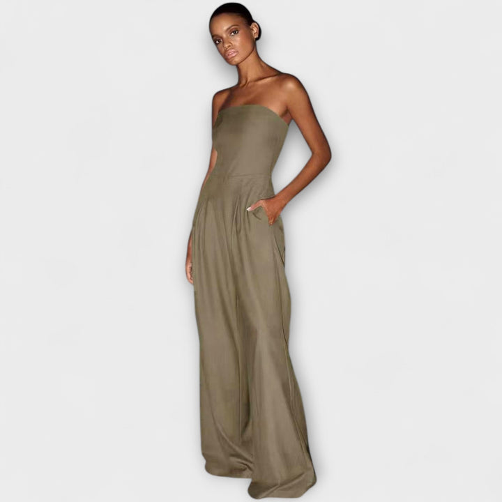 Amy - Elegante Strapless Jumpsuit